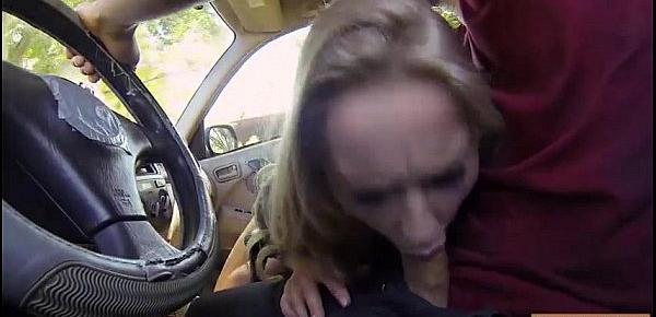 Adorable teen Staci Carr gets her pussy pounded in the car